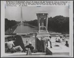 This is the scene at the Lincoln Memorial 8/26 as preparations for the March on Washington continue