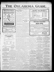 Thumbnail for The Oklahoma Guide. (Guthrie, Okla. Terr.), Vol. 15, No. 5, Ed. 1 Thursday, June 22, 1905 The Okla. Guide