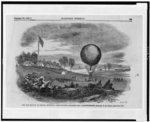 The War balloon at General M'Dowell's head-quarters preparing for a reconnoissance