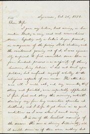 Letter to] Dear Wife [manuscript