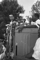 Martin Luther King, Jr., addressing an audience in front of the state capitol in Jackson, Mississippi, at the end of the "March Against Fear" begun by James Meredith.