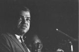 Whitney M. Young, Jr., speaking at a rally at Tougaloo College in Mississippi, during the "March Against Fear" begun by James Meredith.