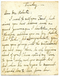 Letter from Corona White to Frederick Roberts