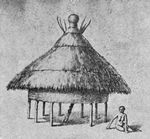 Evolution of the Negro home; Storehouse for corn, Bongo [Schweinfurth]