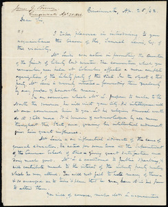 Letter from James Gillespie Birney, Cinicnnati, to Amos Augustus Phelps and Joshua Leavitt, Ap. 25 /42