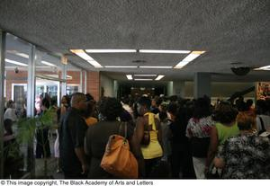 Crowd in the Lobby