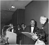 Martin Luther King, Jr. at his Nobel Peace Prize recognition dinner, National Conference of Christians and Jews, Dinkier Plaza Hotel, Atlanta, Georgia, January 27, 1965