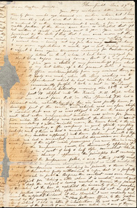 Letter from Charles Calistus Burleigh, Plainfield, [Connecticut], to William Lloyd Garrison, [18]35 Dec[ember] 29th