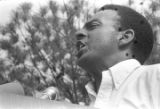 Andrew Young addressing an audience in front of the state capitol in Jackson, Mississippi, at the end of the "March Against Fear" begun by James Meredith.