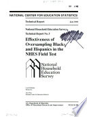 Effectiveness of oversampling blacks and hispanics in the NHES field test