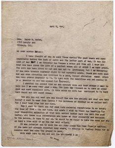 Letter from Dr. Edwin D. Moten to Daisy M. Moten, April 30, 1946