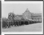 [First columns of the working people of Moscow entering Red Square, during a mass demonstration in honor of the 31st anniversary of the Great October Socialist Revolution]