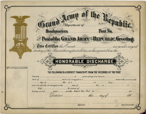 Honorable Discharge [certificate]