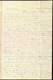 Letter to] M. W. Chapman, Esteemed Friend [manuscript