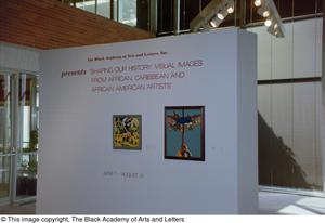 Photograph of the exhibit's introductory gallery wall