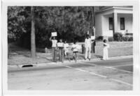 Campaigners with Signs, circa 1975