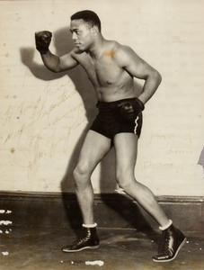 John Henry Lewis, full length portrait as boxer