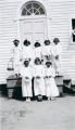 Group Portrait of Girls, Christ the King Mission, Grand Coteau (Bellevue), Louisiana, Undated