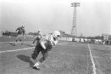 Interception during the state championship football game between Carver High School of Montgomery and Mobile County Training School, at Hartwell Field, Mobile, Alabama.