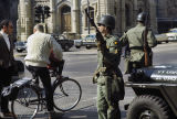 National Guardsmen stand watch near Water Tower around time of Chicago Riots