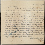 Letter to] My dear Lizzy [manuscript