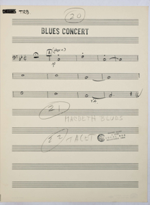 Thumbnail for Bernstein, Leonard / TELEVISION - OMNIBUS JAZZ SHOW 1955 (ARR. Bernstein), Trombone PART used by Bernstein, Leonard.