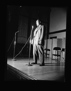 H[oward].U[niversity]. Faculty Talent Show May 1960 [from enclosure] [black-and-white cellulose acetate photonegative]