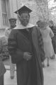 B. B. King: New Haven, Conn. Yale University Graduation. Graduates, B. B. King, President Kingman Brewster (BKP 22-77-5/15)