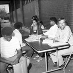 A. Phillip Randolph Institute members registering voters, Los Angeles, 1973