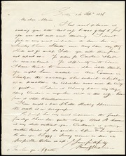 Letter to] My dear Maria [manuscript