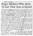 Thumbnail for Negro mothers offer data to get their sons in Girard