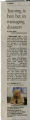 Newspaper clipping, Training is best bet in managing disasters, Las Vegas Review-Journal (?), July 16, 2011