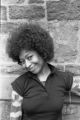 Alice Walker: Outside by church. New Haven, Conn. (AWaP 1-76-4 #76/77)