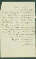 Letter from J. R. Siler in Orion, Alabama, to Governor John Gill Shorter.