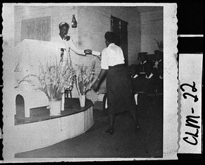 Photograph of a graduation, Winfield, Columbia County, Georgia, 1955 June