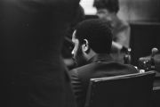 Anthony Ray Hinton sitting in the courtroom during his capital murder trial in Birmingham, Alabama.