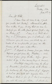 Letter to] Dear Mr. Webb [manuscript