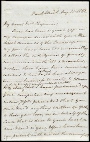 Letter to] My dearest Mrs. Chapman [manuscript