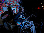 Jazzman Terry "Harmonica" Bean performs at the Club Red jazz club in Clarksdale, Mississippi, a center for Mississippi Delta blues