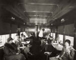 African American waiter Pullman Co. Car on the New York Central Railroad Line