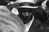 Man among the crowd of mourners at Martin Luther King, Jr.'s funeral.