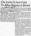 City insists it must fight to allow Negroes in Girard