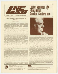 LULAC National Educational Service Centers Incorporated Newsletter, Volume 2, Number 5, November - December 1976