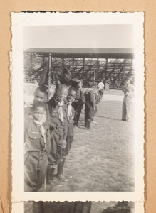 Photograph of Boy Scouts on a baseball field, Georgia