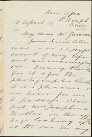 Letter to] My dear Mr. Garrison [manuscript