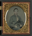 [Private Alexander T. Harris of Richmond "Parker" Virginia Light Artillery Battery in Richmond Depot jacket]