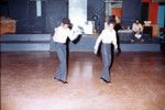 Two young male tap dancers