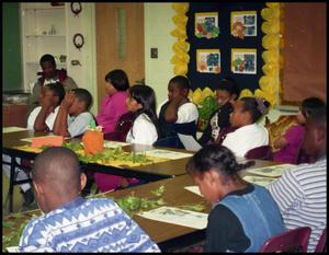 Gates Elementary Classroom Listening to Speaker