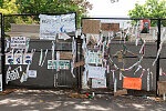 Fence in Lafayette Square across from the White House on Juneteenth, a few days after the Black Lives Matter Protest in Washington, D.C.