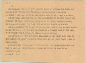 News Script: Desegregation case